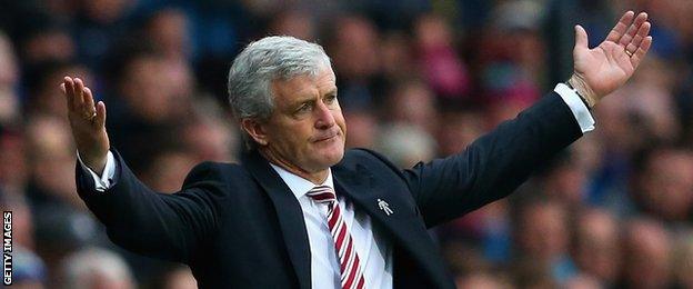 Stoke manager Mark Hughes