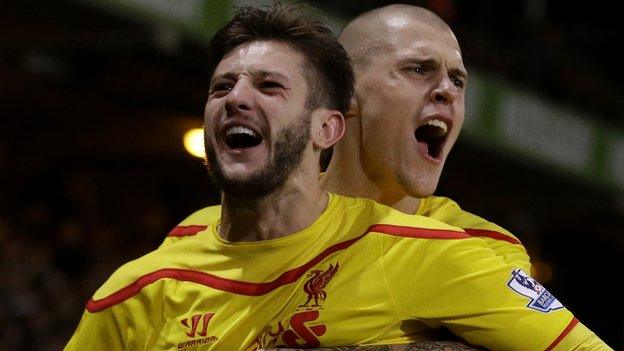 Adam Lallana and Martin Skrtel