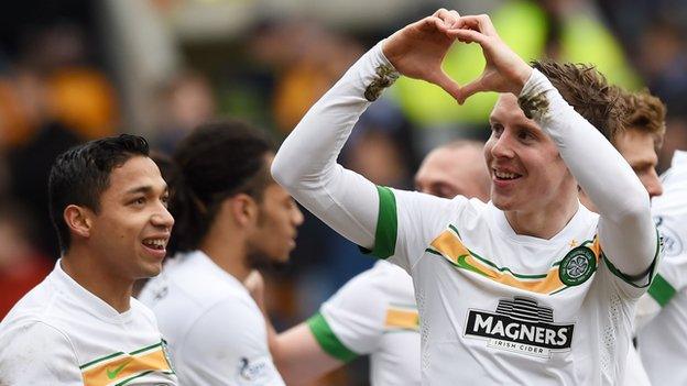 Stefan Johansen (right) scored against St Johnstone