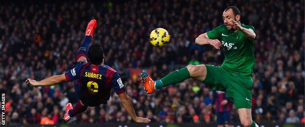 Barcelona's Luis Suarez