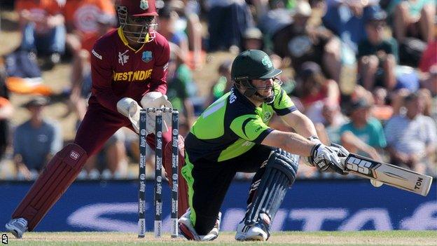 Paul Stirling in full flow for Ireland