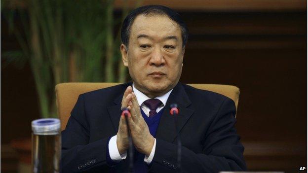 In this 6 March 2012 photo, Su Rong, ex-vice chairman for the Chinese People's Political Consultative Conference (CPPCC) attends a group session during the National People's Congress in Beijing