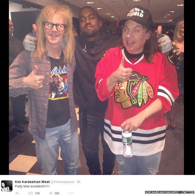 Kanye West meets Garth and Wayne