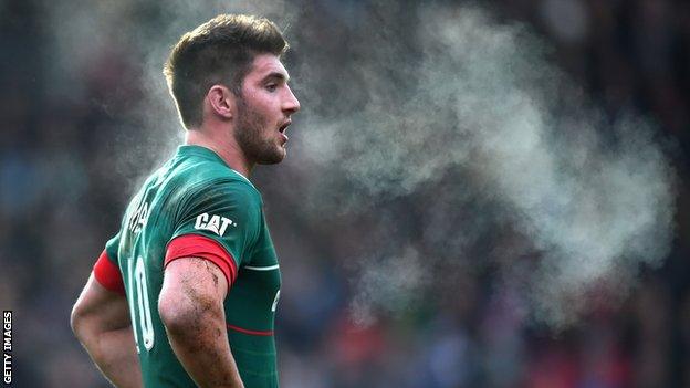 Leicester Tigers fly-half Owen Williams