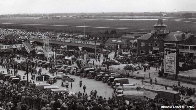 Finishing Straight and Paddock at the Ford Gymkhana 1939