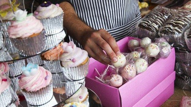 Cake stall at the Abergavenny Food Festival