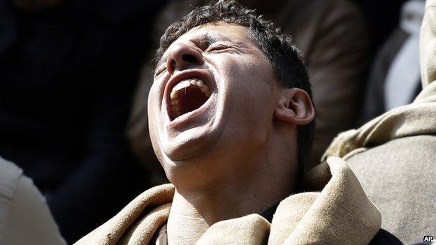 Grieving man in Egypt