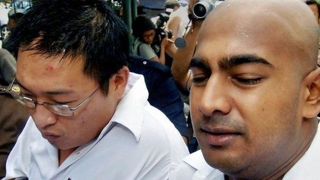 Andrew Chan and Myuran Sukumaran, pictured in 2006