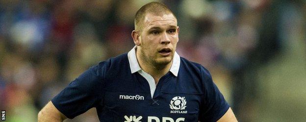 Glasgow Warriors and Scotland prop Gordon Reid