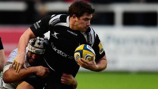 Newcastle Falcons centre Adam Powell