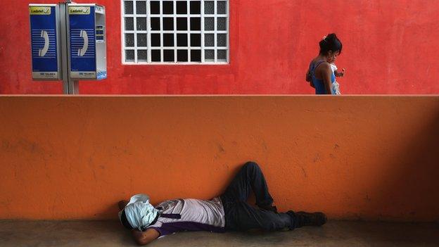 Migrant in Mexico shelter