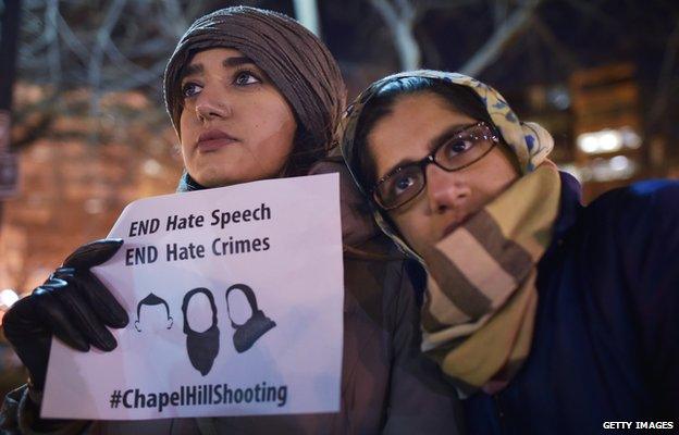 Picture of vigil at Chapel Hill