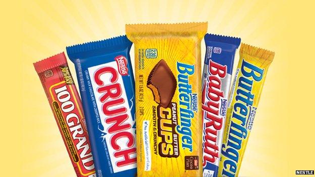 Nestle candy bars