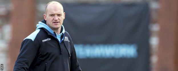 Glasgow Warriors head coach Gregor Townsend