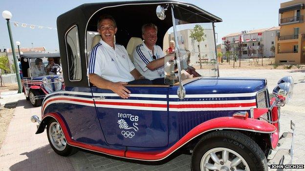 Tony Blair at the 2004 Athens Olympics