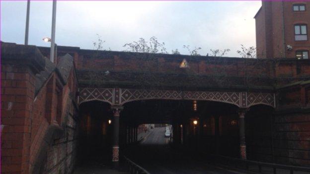 The aqueduct over Holliday Street