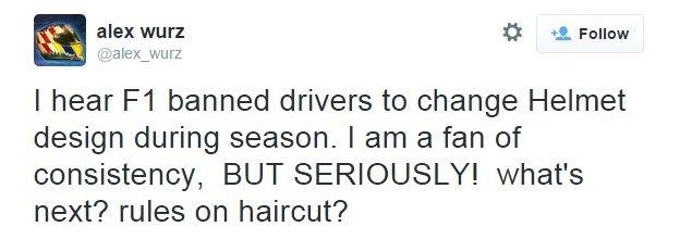 Alex Wurz's tweet