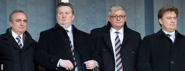 Derek Llambias, Sandy Easdale, Barry Leach and James Easdale