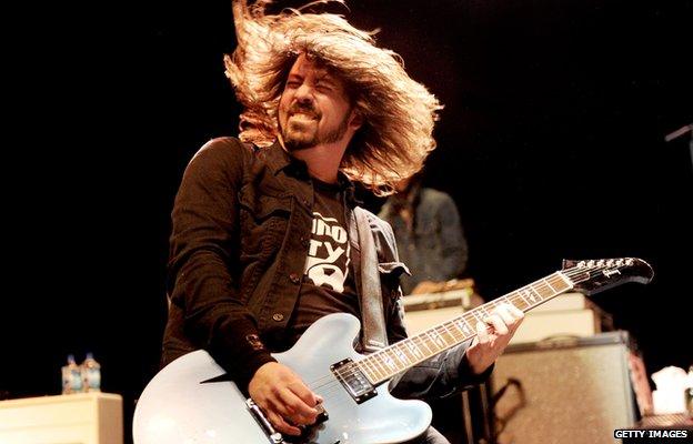 Dave Grohl on stage