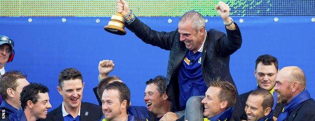 Paul McGinley captained Team Europe to victory at Gleneagles in 2014