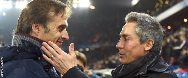 Julen Lopetegui and Paulo Sousa