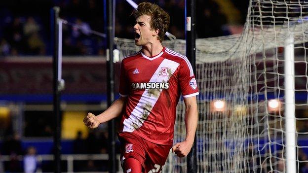 Middlesbrough striker Patrick Bamford