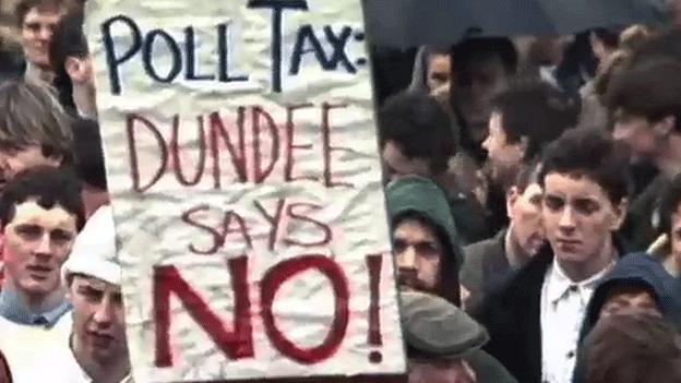 Poll tax sign