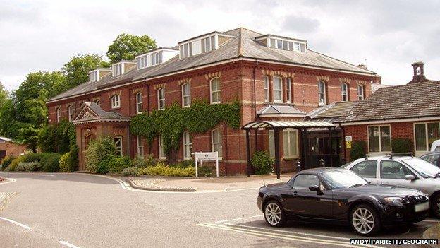 Exterior view of Hellesdon Hospital