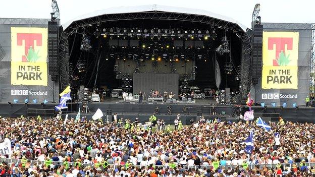 Main stage at T in the Park