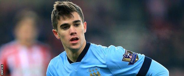 Manchester City forward Jose Pozo