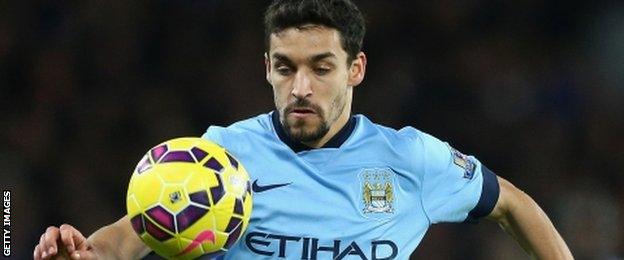 Manchester City winger Jesus Navas