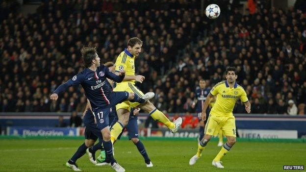 Chelsea drew 1-1 with Paris St Germain