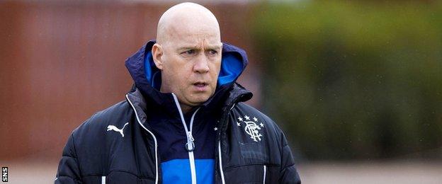 Rangers caretaker manger Kenny McDowall