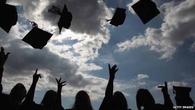 Graduates celebrating