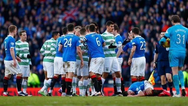 Old Firm match at Hampden