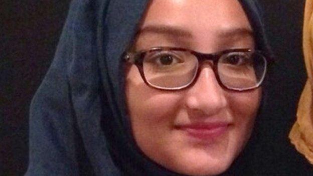 Kadiza Sultana, 16, who is believed to be travelling to Syria