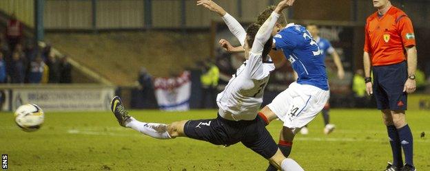 Murdoch's wonder goal gave Rangers the lead at Stark's Park