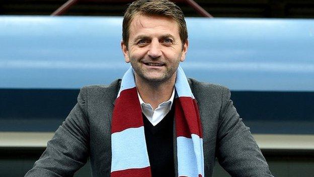 Aston Villa manager Tim Sherwood