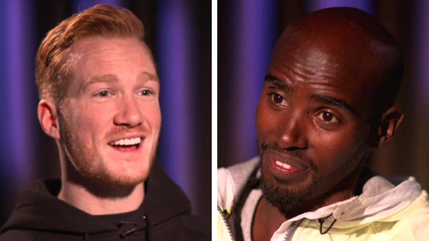 Greg Rutherford and Mo Farah