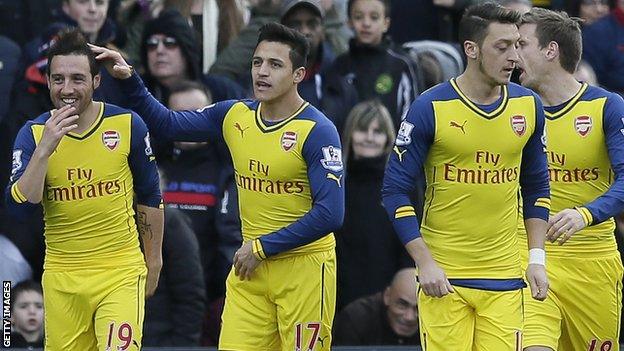 Arsenal celebrate