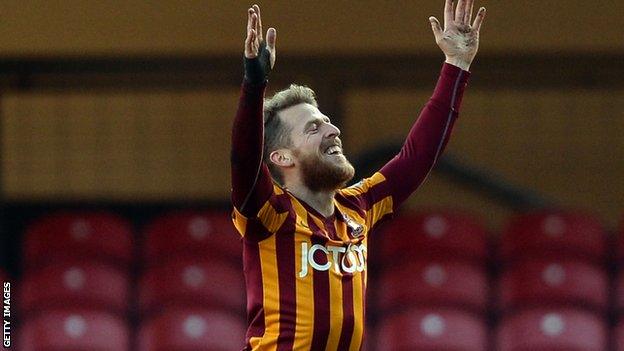 Bradford City's Billy Clarke