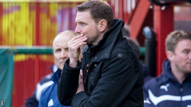 Motherwell have lost seven of their last eight matches under Ian Baraclough