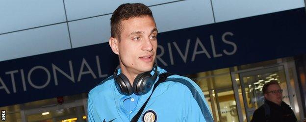 Inter Milan defender Nemanja Vidic