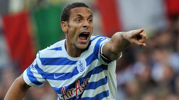 QPR defender Rio Ferdinand