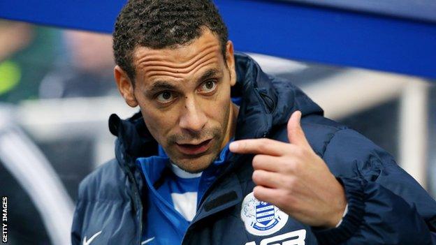 QPR defender Rio Ferdinand