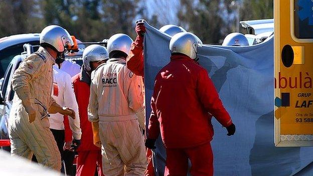 Fernando Alonso crash