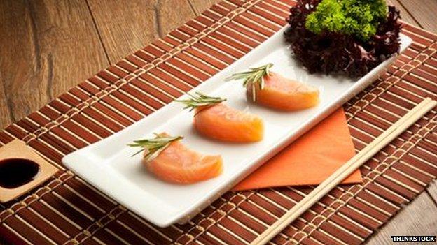 Salmon sushi