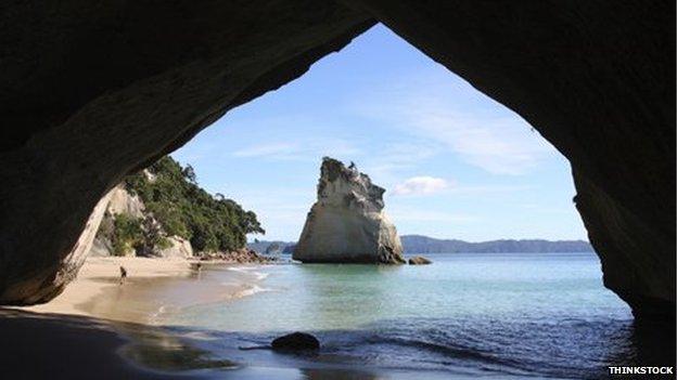 Beach on the Coromandel Peninsula in New Zealand