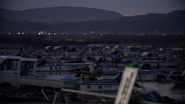 Fishing boats in Futtsu, Chiba