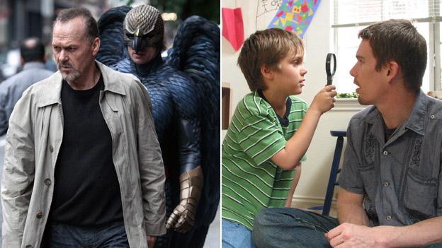 Birdman (left) and Boyhood